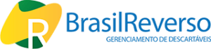 Logotipo da empresa brasil reverso, empresa do ramo de reciclagem, cliente da ohxide consultoria.